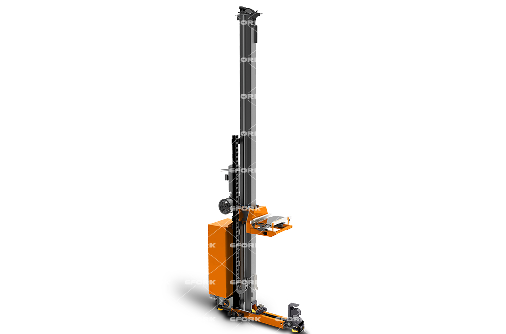 Lightweight single pillar stacker